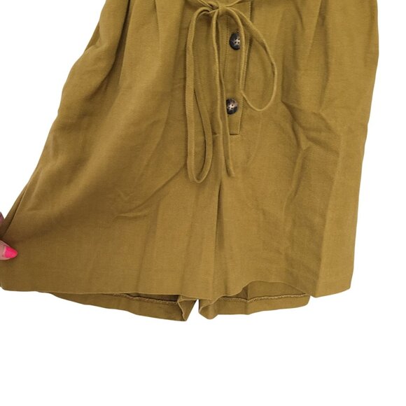 Madewell Belted Safari Romper Womens Size XS Distant Olive NWT - Picture 5 of 8